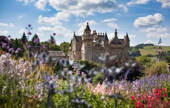Abbotsford House from the walled garden